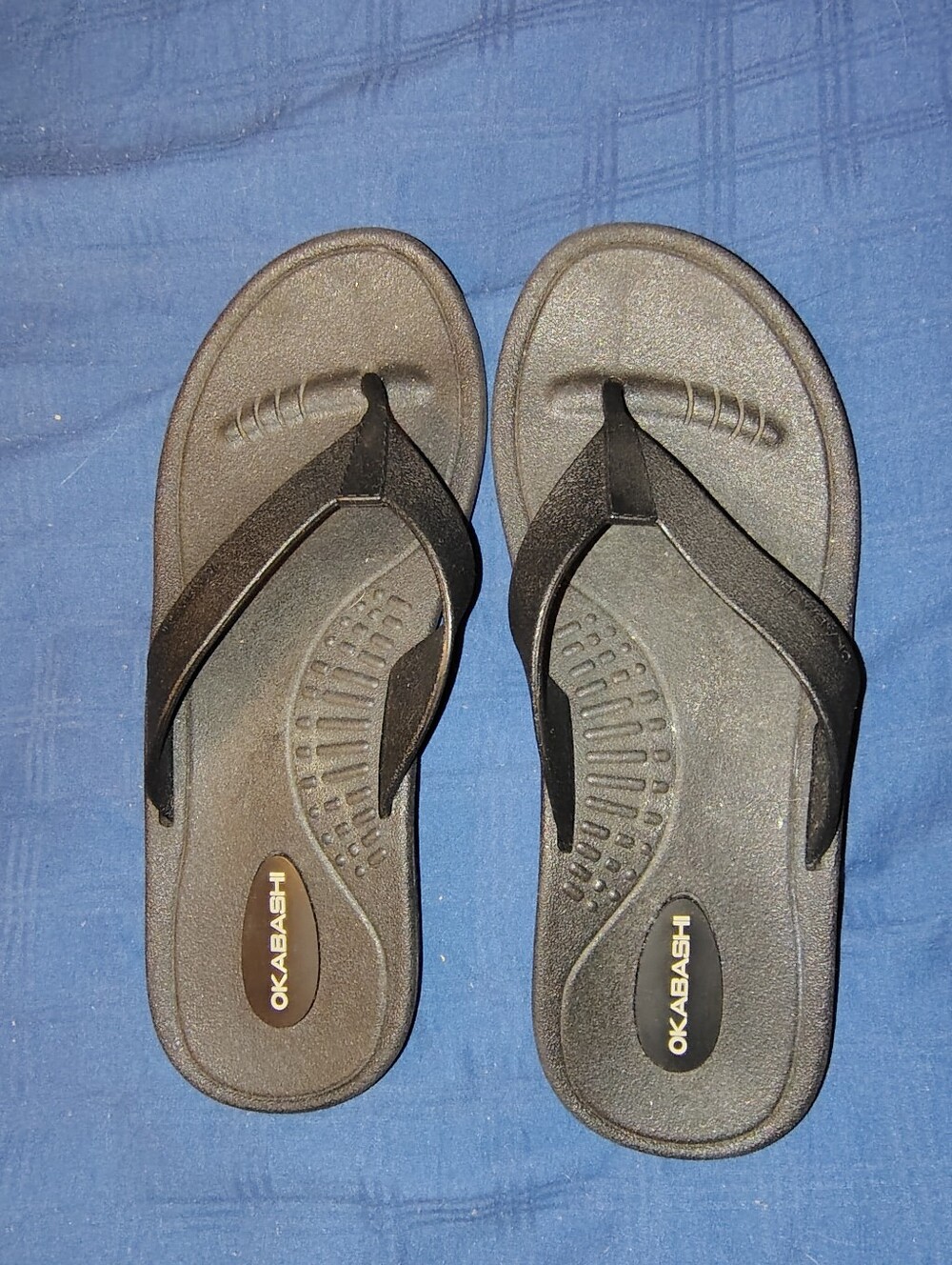 Okabashi Women's Size S Black Flip Flops
